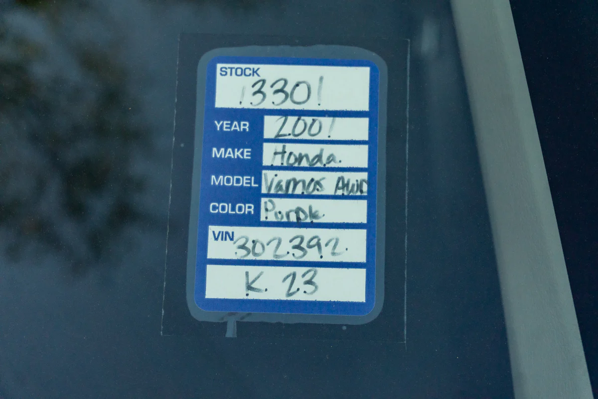 2001 Honda Vamos Van - Image 30