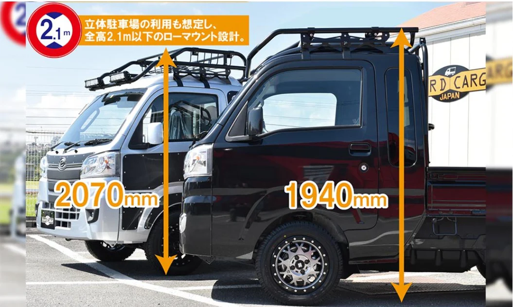 Hard Cargo Roof Rack / Basket Type (For Hijet Jumbo) - Image 3